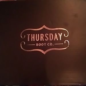 Size 8&1\2 men's boots,dark brown,captain,Thursday boots,new,never been worn